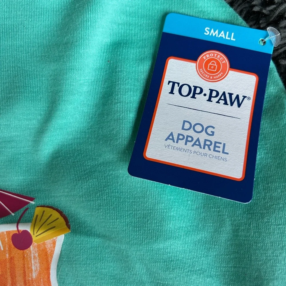 NEW Top Paw Beach Besties dog tee S